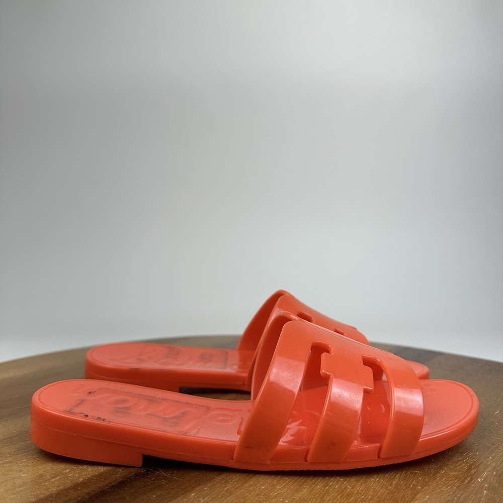 Big Kids Girls Sam Edelman Bay Jelly Orange Casual Comfort Slides Sandals Sz 1 Y